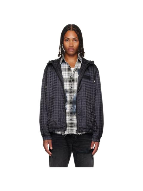 AMIRI Black MA Quad Windbreaker Jacket