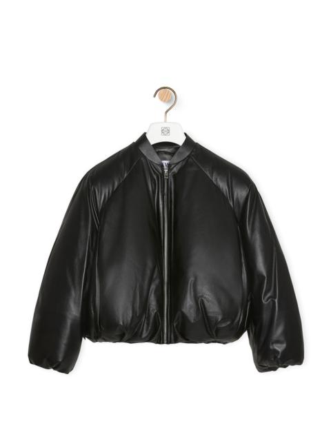 Loewe Padded bomber jacket in nappa lambskin