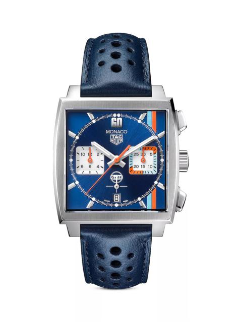 TAG Heuer Men's MONACO Gulf Edition Automatic Chronograph Watch