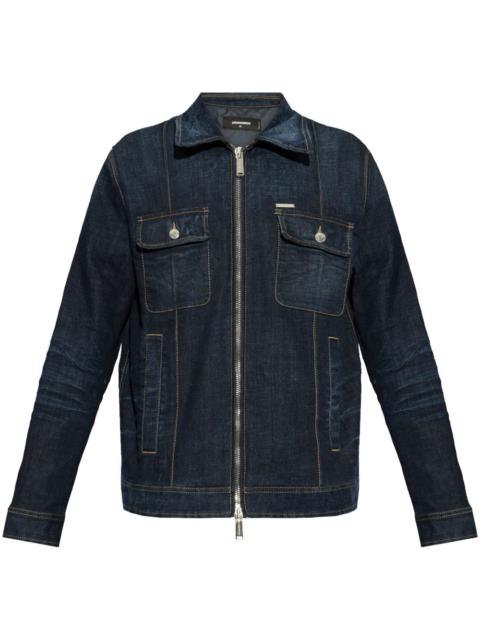 DSQUARED2 logo-patch denim jacket