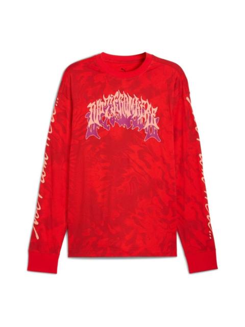 PUMA PUMA LaMelo Supernova Long Sleeve T-Shirt 'PUMA Red AOP' 632443-01