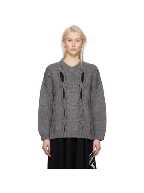 OPEN YY SSENSE Exclusive Gray Sweater