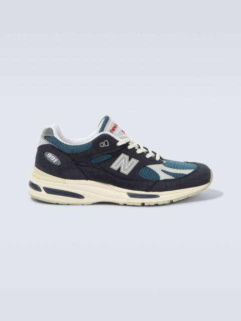 New Balance 991v2 suede sneakers