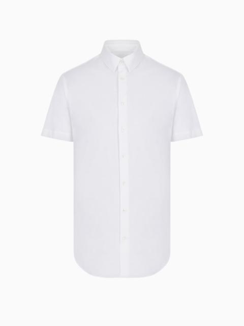 Short-sleeved, cotton-jersey shirt