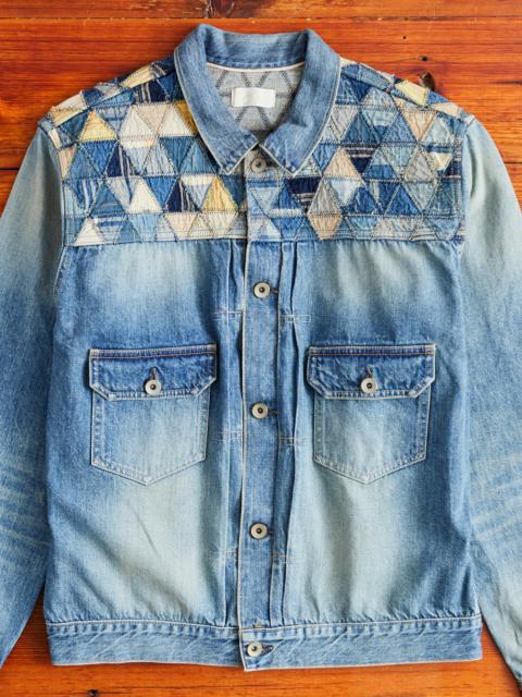 Studio D'Artisan MSP-4000 Tsugihagi Selvedge Denim Jacket in Vintage Indigo