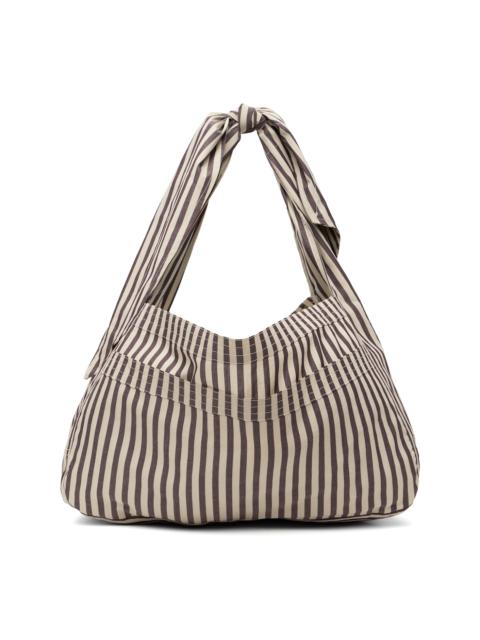 SC103 Taupe & Off-White Cocoon Sac Bag