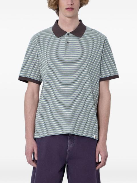 Carhartt WIP striped cotton polo shirt