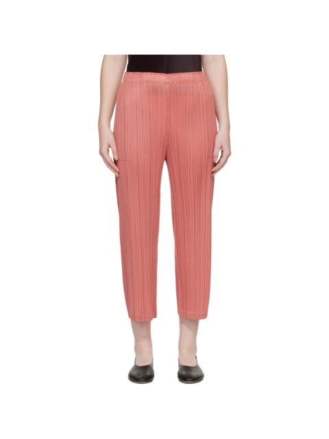 Pleats Please Issey Miyake Pink Monthly Colors October Trousers