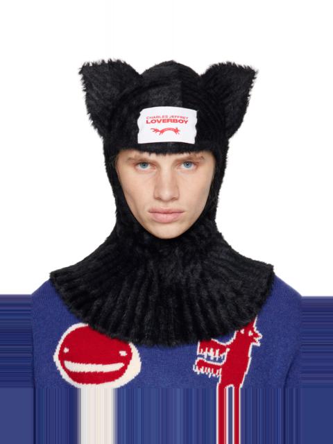 CHARLES JEFFREY LOVERBOY Black Fluffy Ears Balaclava