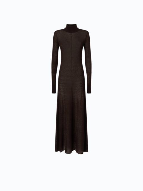 PINKO LONG TURTLENECK DRESS IN MERINO WOOL AND ALPACA