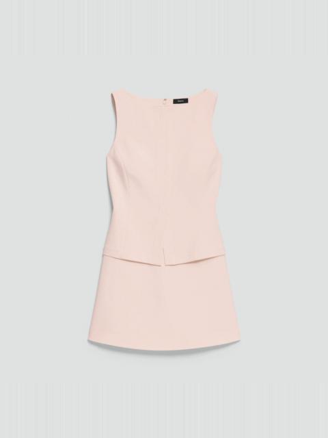 Theory Boatneck Mini Dress in Admiral Crepe
