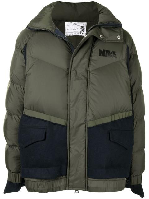 Nike panelled "Brown" puffer jacket