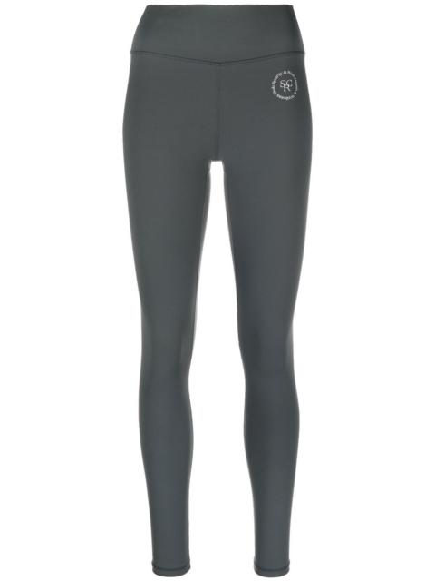 Sporty & Rich logo-print detail leggings