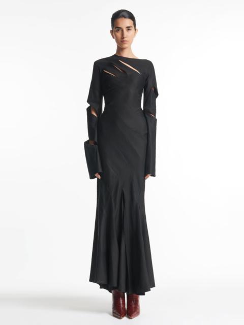 TWISTED MAXI DRESS BLACK