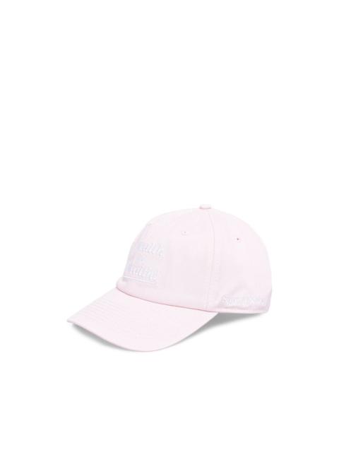 Sporty & Rich Health is Wealth embroidered-slogan baseball cap