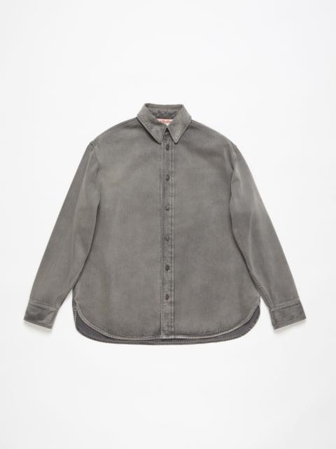 Denim shirt - Loose fit - Anthracite grey