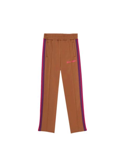 Palm Angels Palm Angels College Slim Track Trousers 'Brown Magenta'