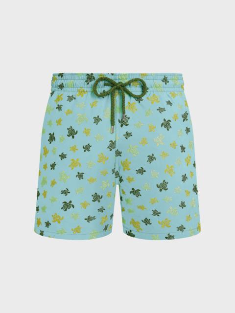 MEN SWIM SHORTS EMBROIDERED MICRO RONDE DES TORTUES - LIMITED EDITION