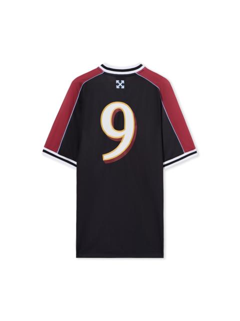 Off-White Poly Mesh Soccer Mini Dress