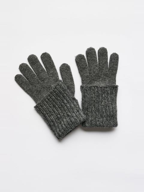 Our Legacy Fold Gloves Slub Twisted Ash Grey Wool