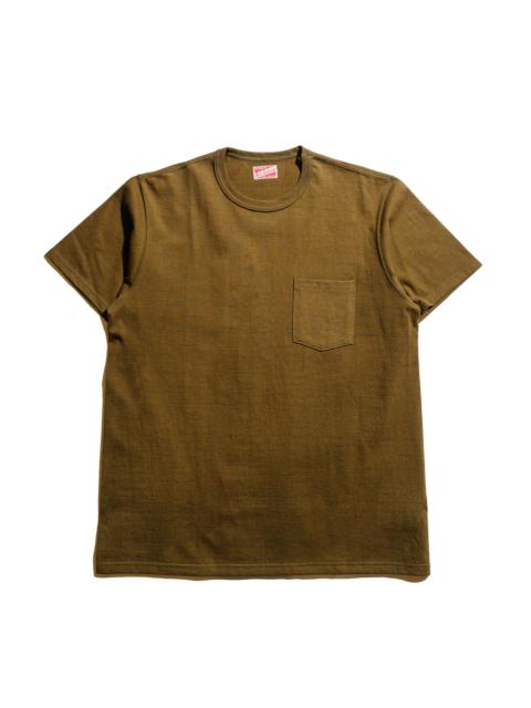 The Real McCoys MC22006 Pocket Tee Olive