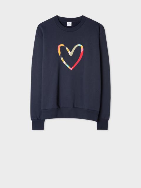 Paul Smith Embroidered 'Swirl Heart' Sweatshirt