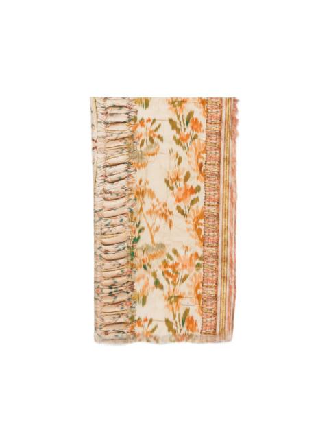 Pierre-Louis Mascia floral-print fringed scarf