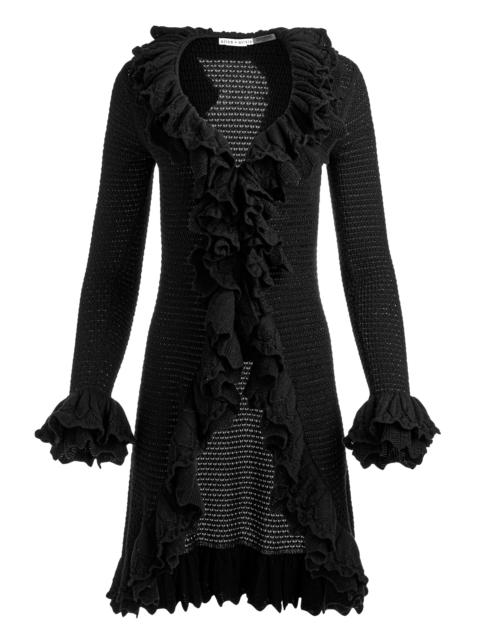 Alice + Olivia YARA RUFFLE CARDIGAN