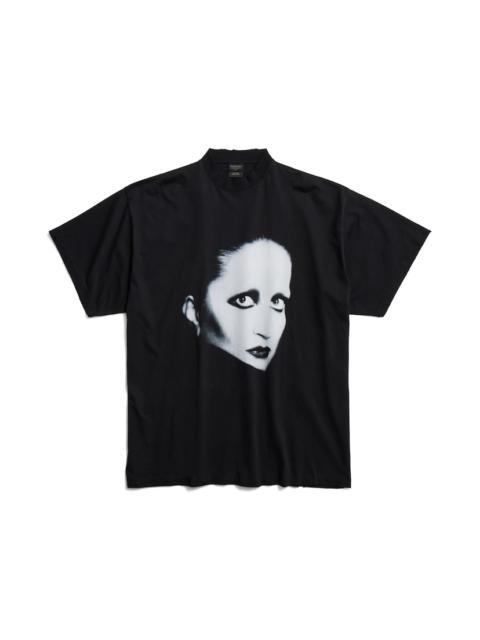 BALENCIAGA Balenciaga Music | Mina Series T-shirt Oversized in Black/white