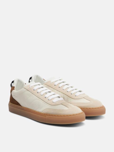 Brunello Cucinelli Monili suede-trimmed sneakers
