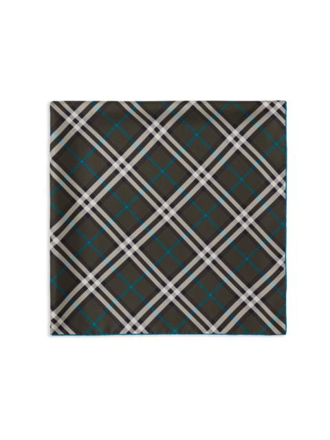 Burberry checked silk scarf