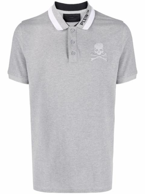 PHILIPP PLEIN logo embroidered polo shirt
