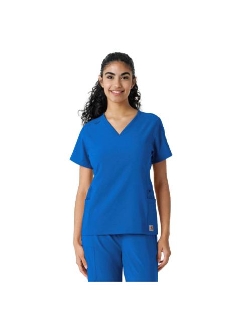 Carhartt Women's Force Cross-Flex Knit Panel Scrub Top