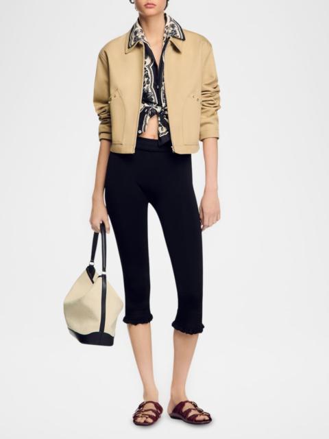 Sandro Marais Canvas Utility Jacket