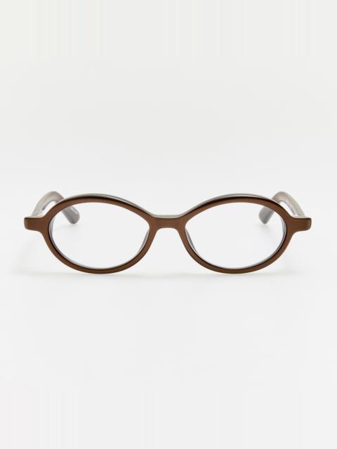 JACQUEMUS Pablo Optical in Metallic Brown
