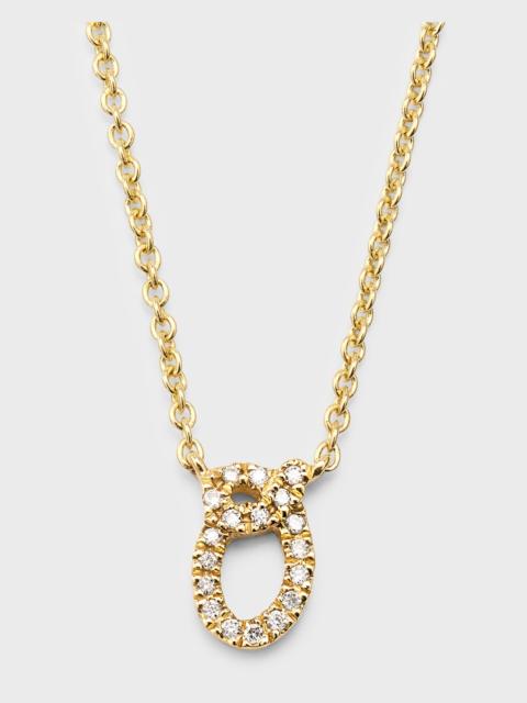 SYDNEY EVAN 14k Diamond Pave Initial Necklace
