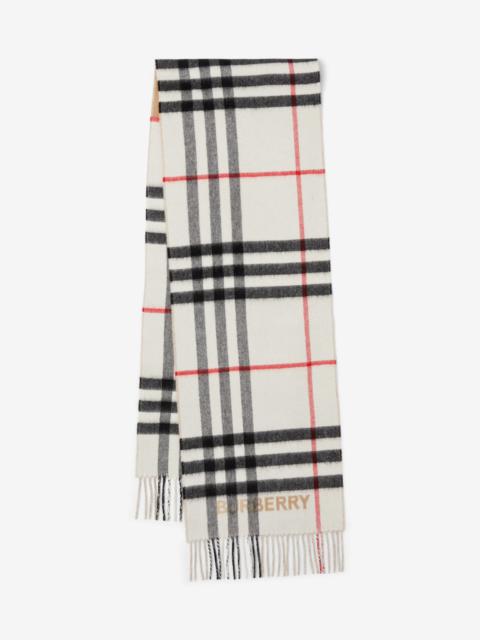 Burberry Contrast Check Cashmere Scarf