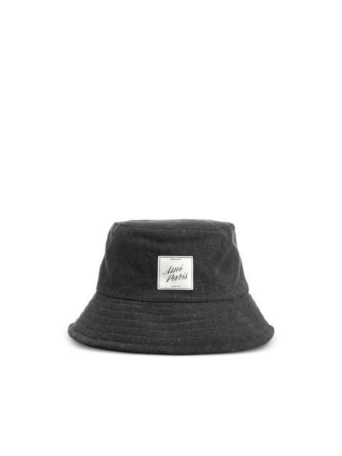AMI Paris logo-patch bucket hat