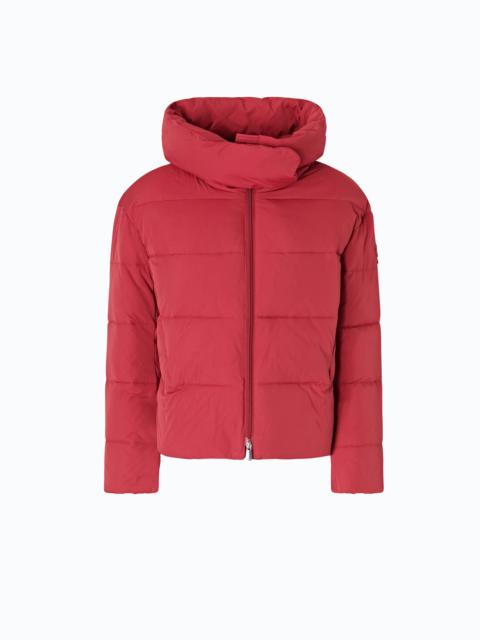 PINKO TECHNICAL CANVAS JACKET WITH HOOD