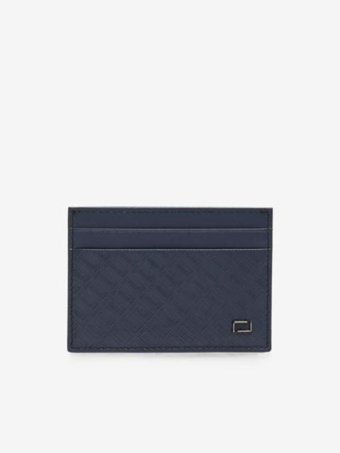 LANCEL Leon monogram-embossed cardholder