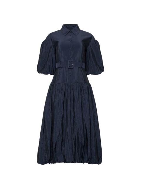 Cinq à Sept Daliah puff-sleeve belted midi dress