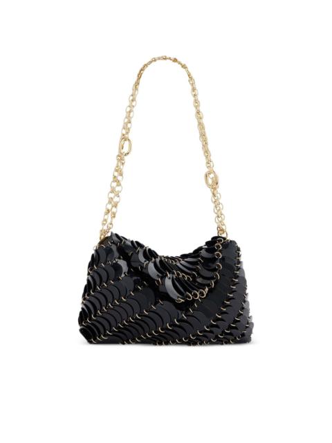 rabanne patent paco leather shoulder bag