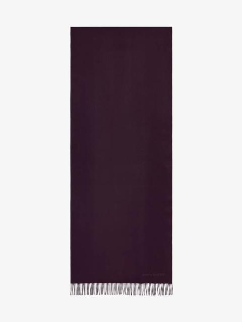 Alexander McQueen Women's Embroidered Stole in Night Shade