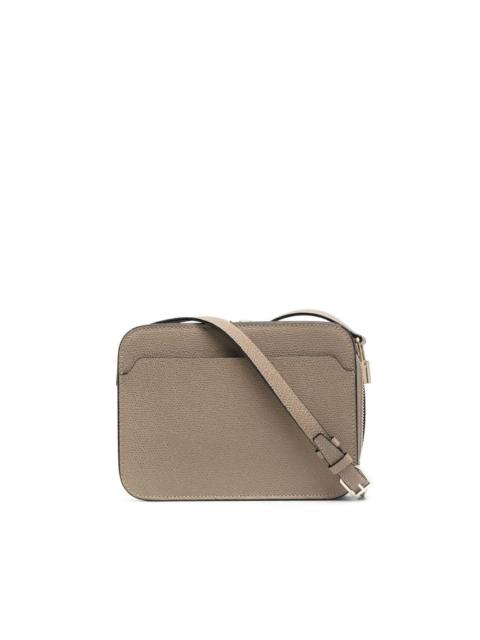 grained leather crossbody bag