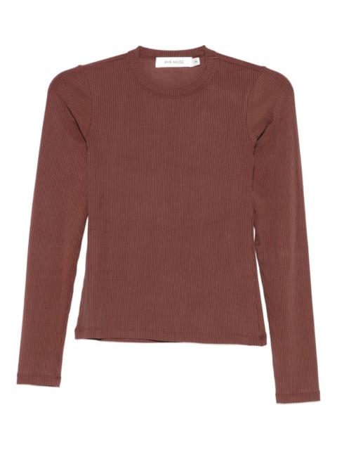 AYA MUSE fine-ribbed T-shirt
