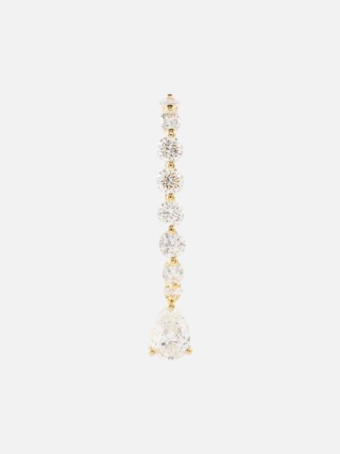 ANITA KO 18kt gold single earring with diamonds