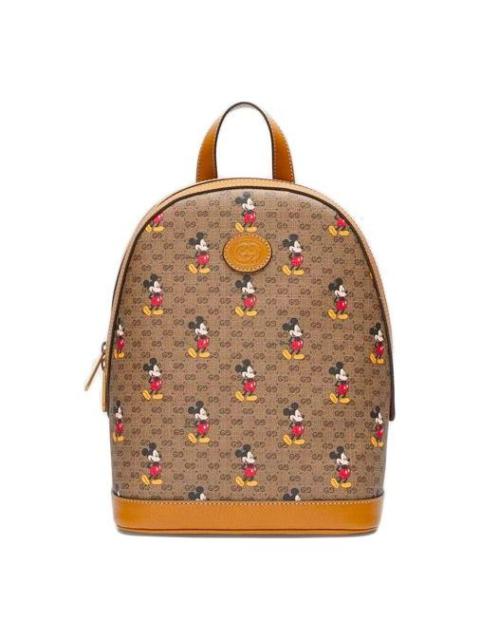 GUCCI x Disney Mickey Mouse Leather Backpack 'Beige Brown' 552884-HWUDM-8603