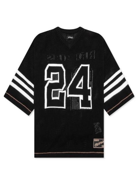 NAHMIAS KNIT 24 FOOTBALL SHIRT - BLACK