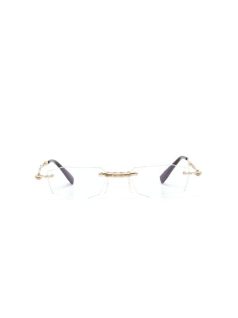 Kuboraum H40 rimless glasses