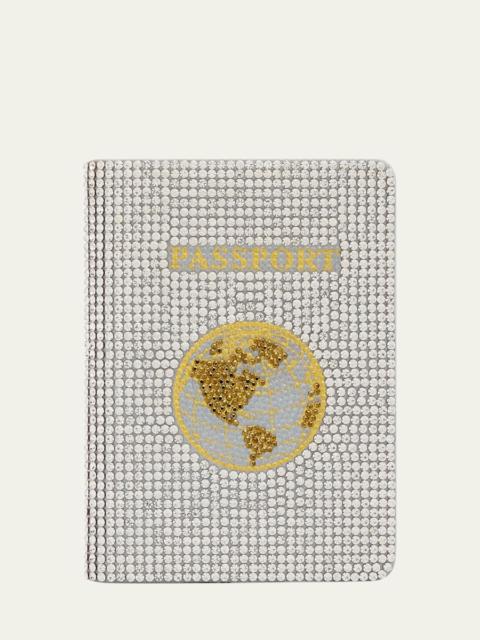 JUDITH LEIBER Allover Crystal Passport Holder